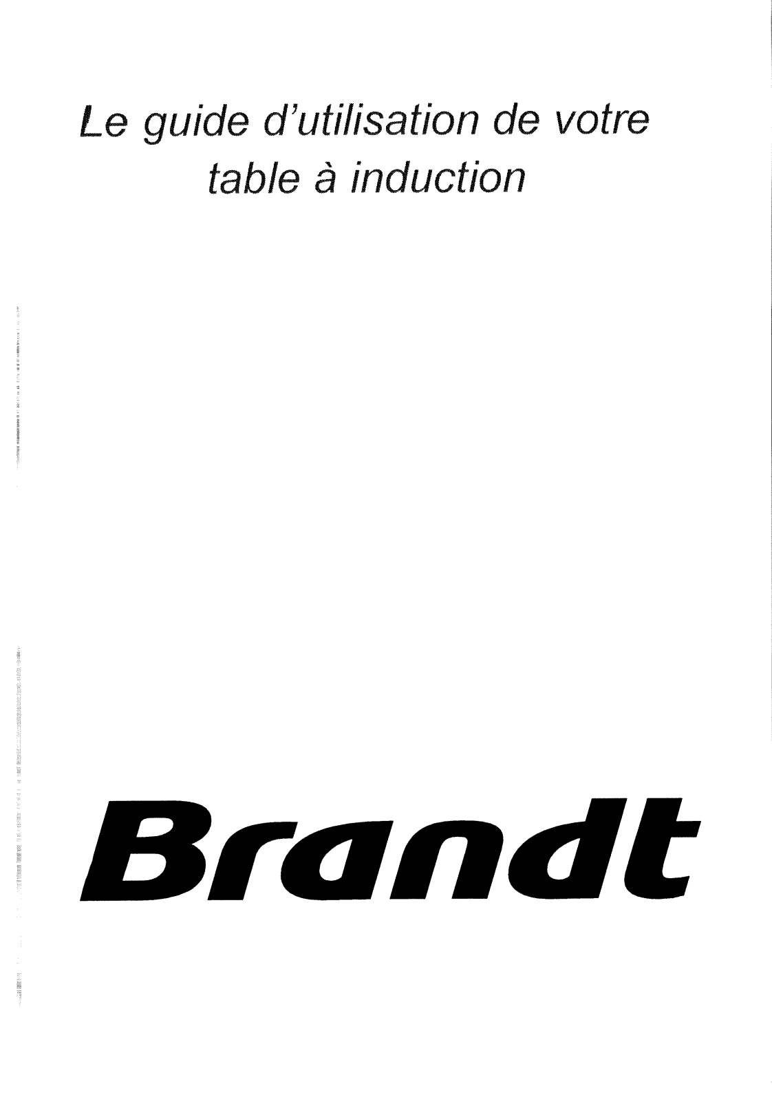 BRANDT HDR65B1E User Manual