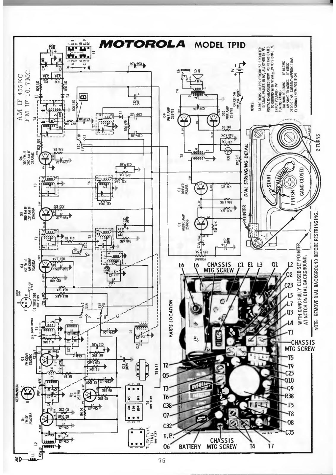 Motorola TP1D Schematic