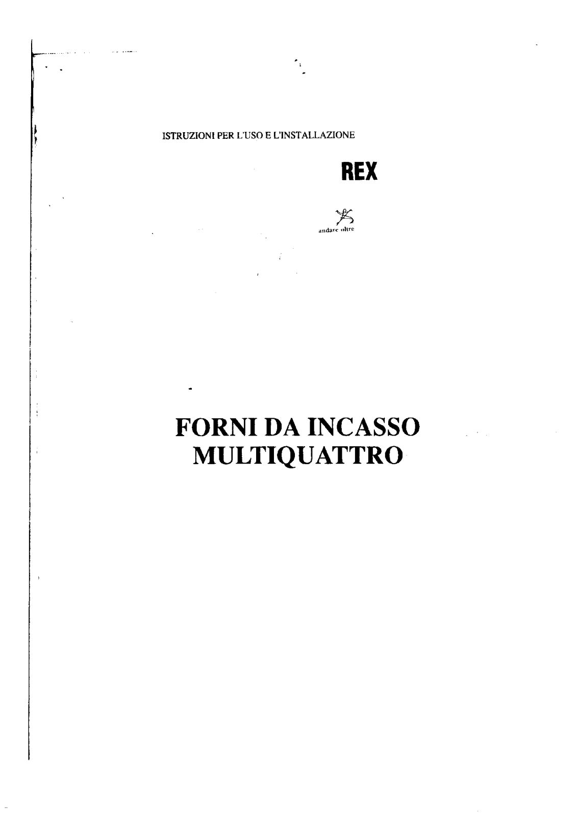 Rex FMU4M, FMU4B, FMU4X, FMU4N User Manual