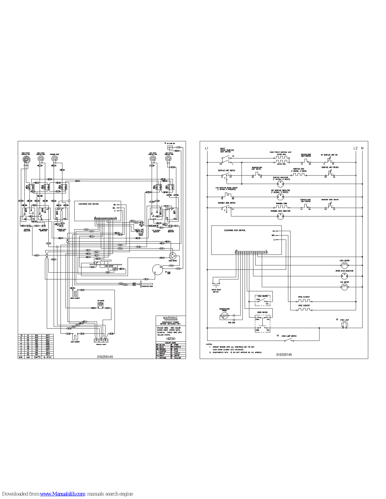 Frigidaire GLEF378ASF Wiring Diagram