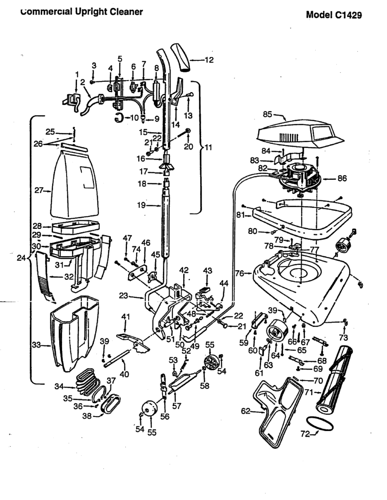 Hoover C1429 Owner's Manual