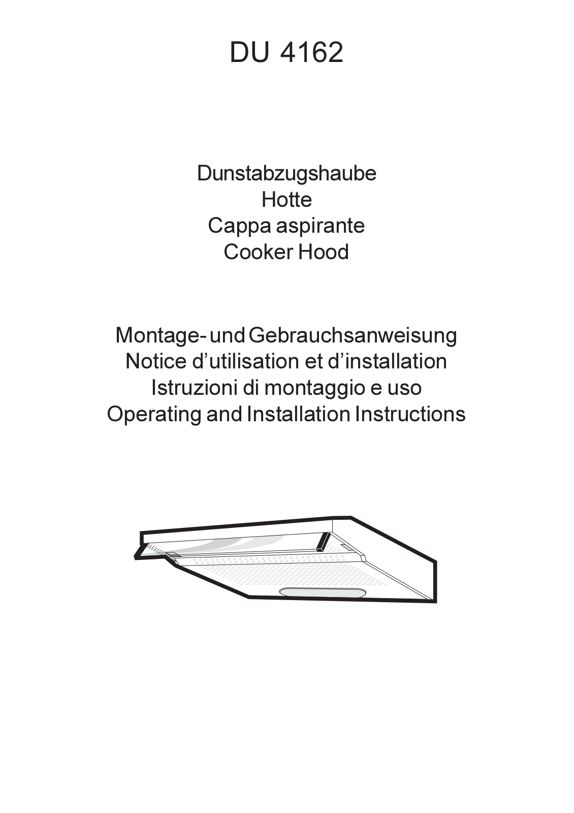 AEG DU4162B-CH, DU4162W/CH User Manual