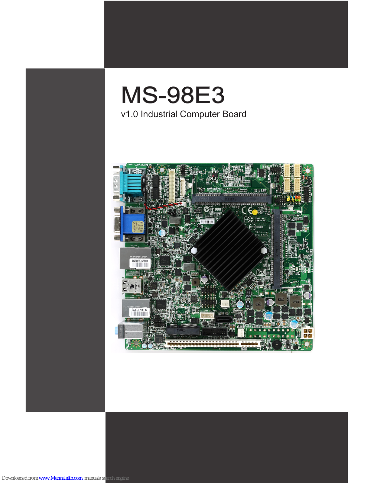 MSI MS-98E3 User Manual