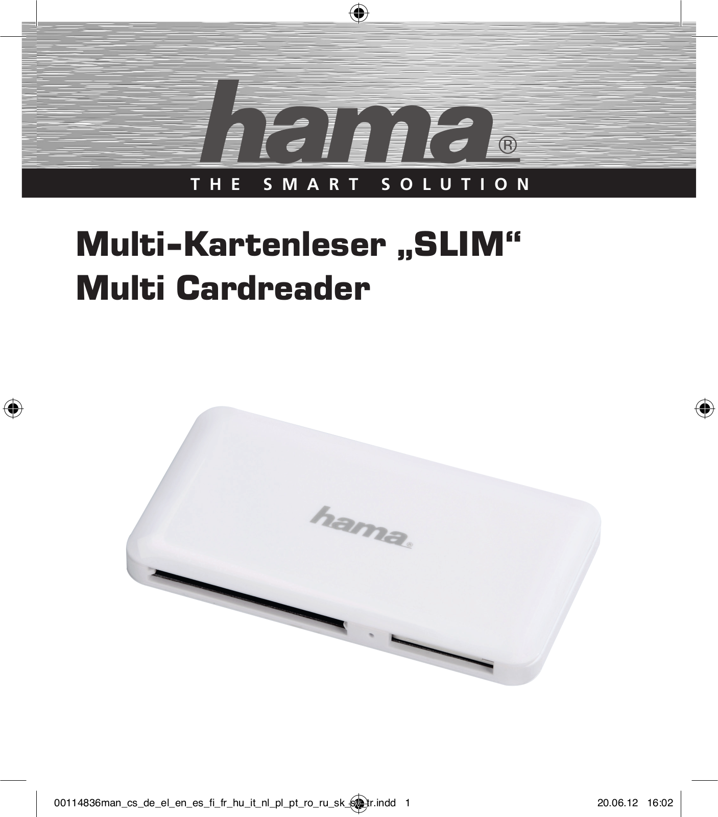 Hama Card Reader SuperSpeed Slim User Manual