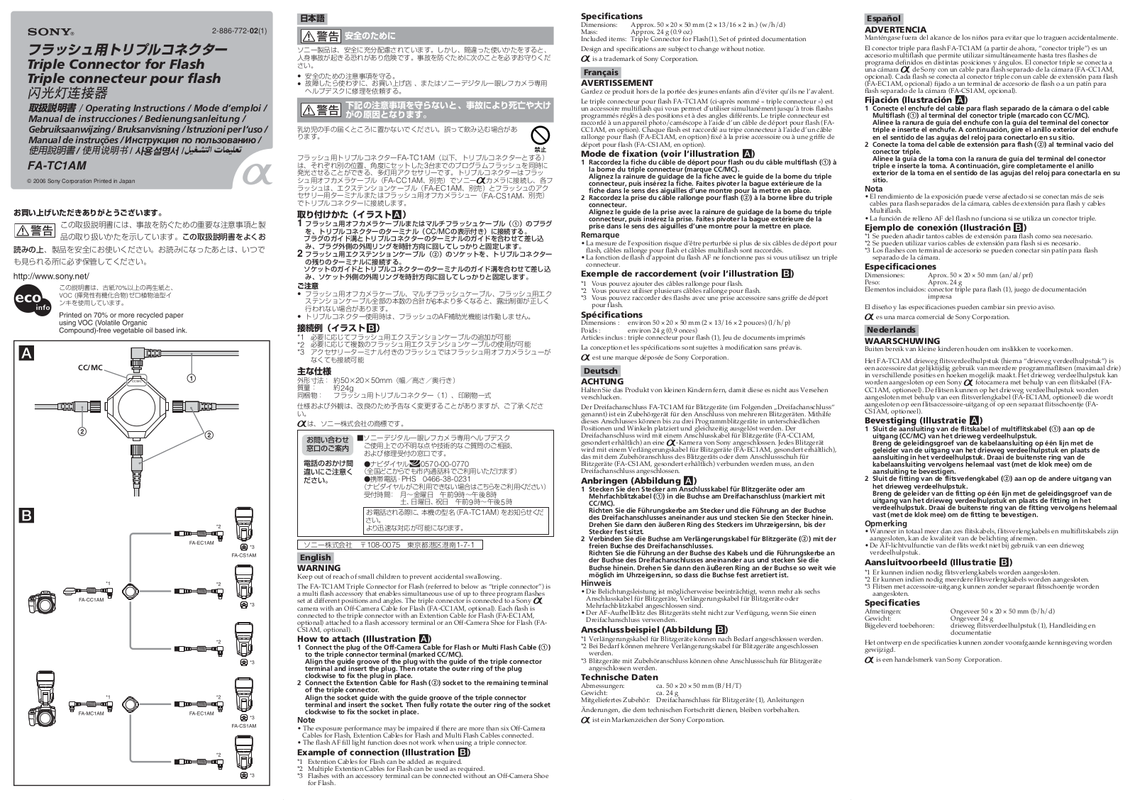 Sony FATC1AM User Manual