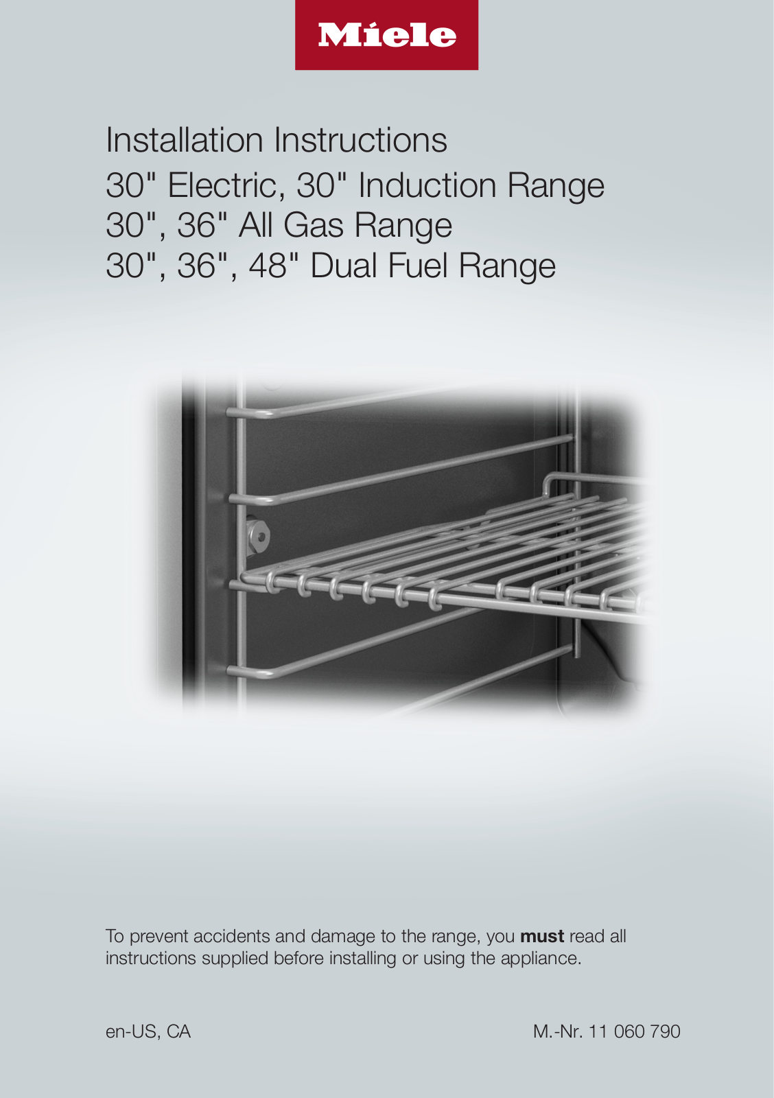 Miele HR19562DFGDLP, HR19242DFG, MIRERADWRH292, MIRERADWMW2004, HR19362DFGDLP Installation manual