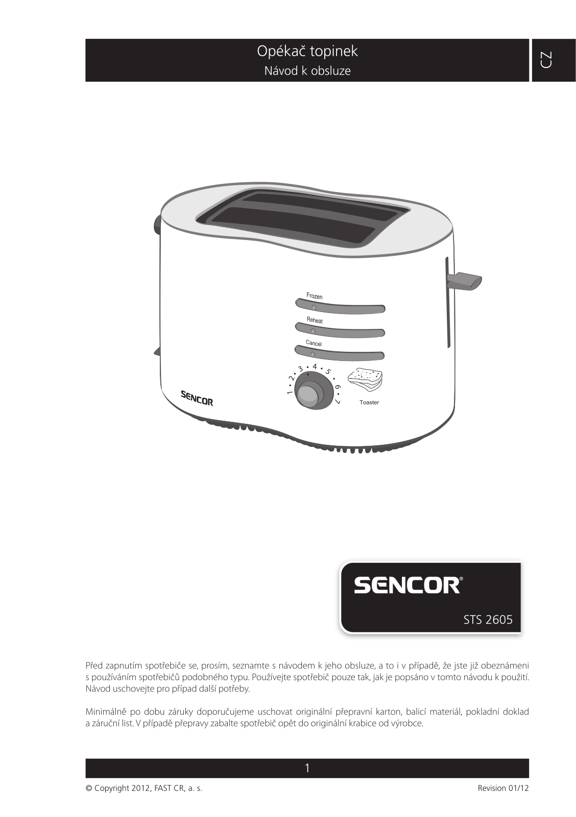 Sencor STS 2605 User Manual - ManualMachine.com