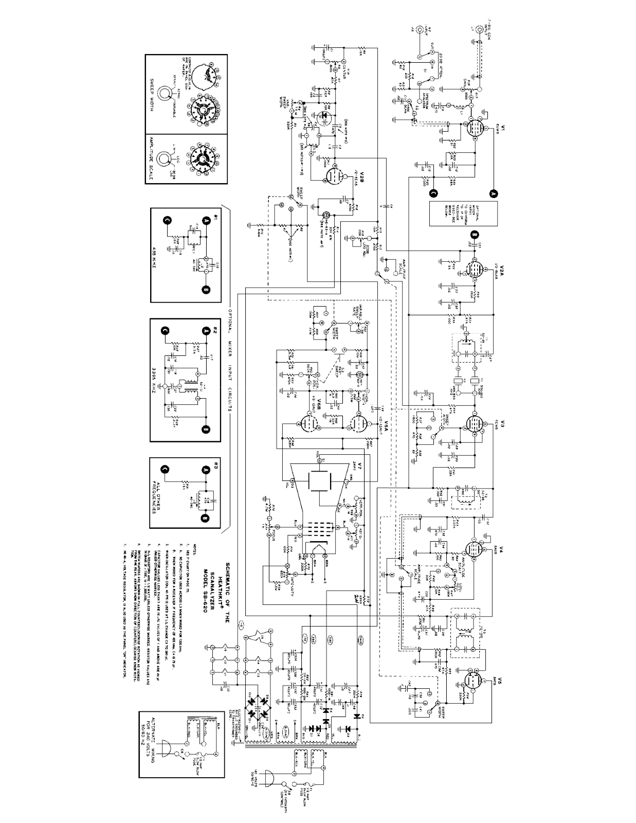 HEATHKIT SB-620 SCHEMATIC