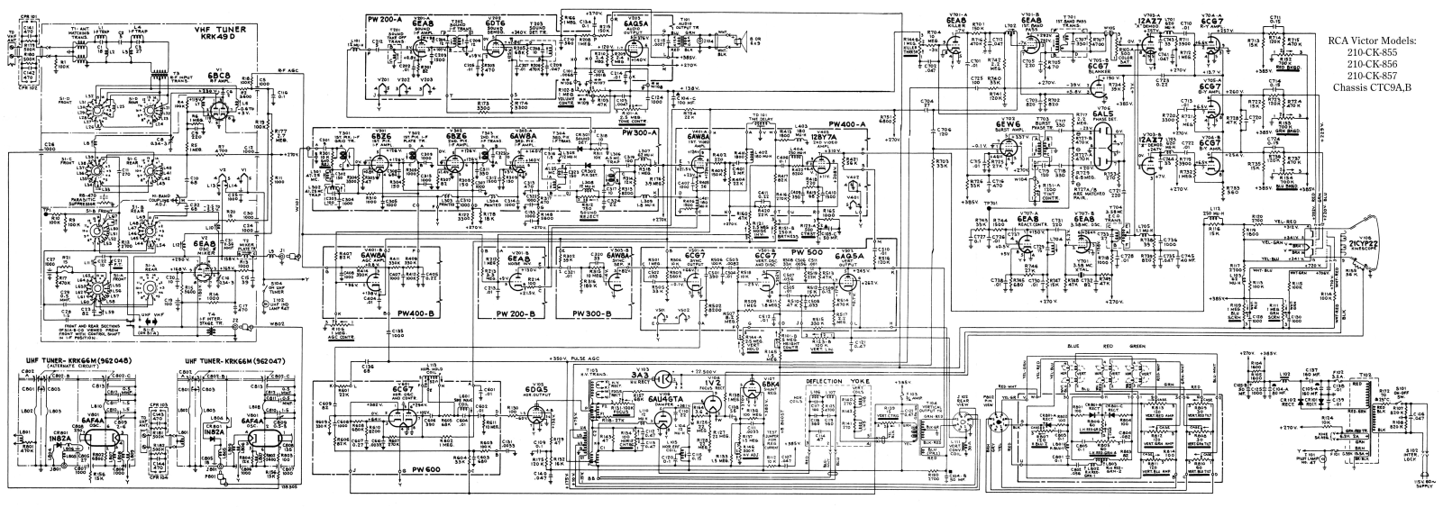 RCA CTC9 Schematic