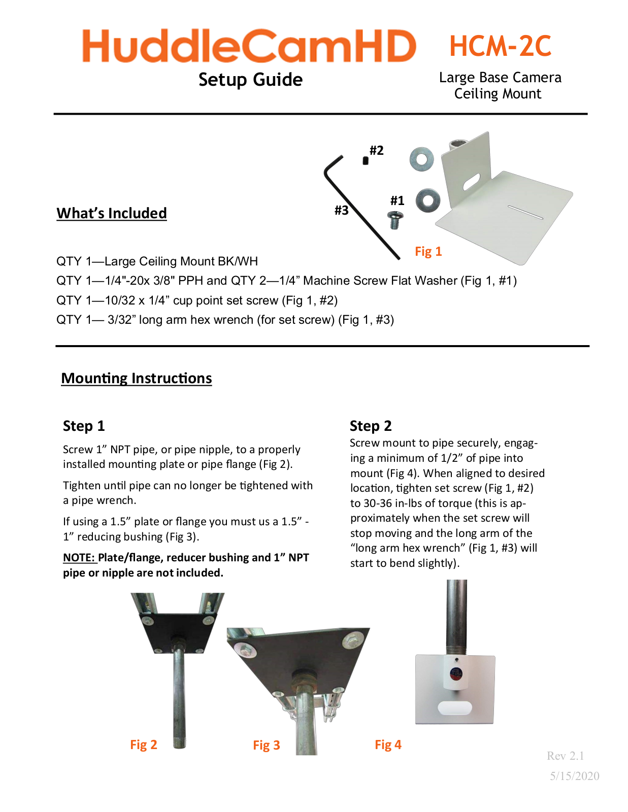 HuddleCamHD HCM2CWH User guide - ManualMachine.com