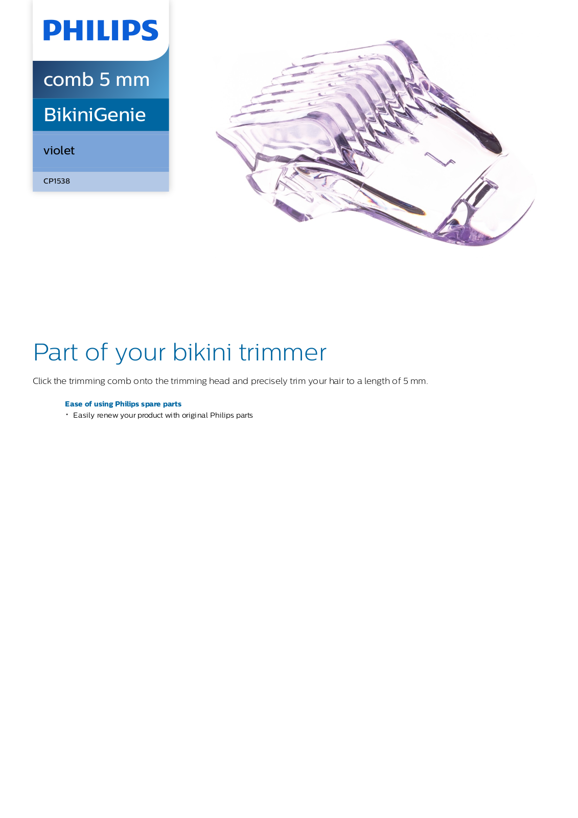 Philips CP1538/01 leaflet - ManualMachine.com