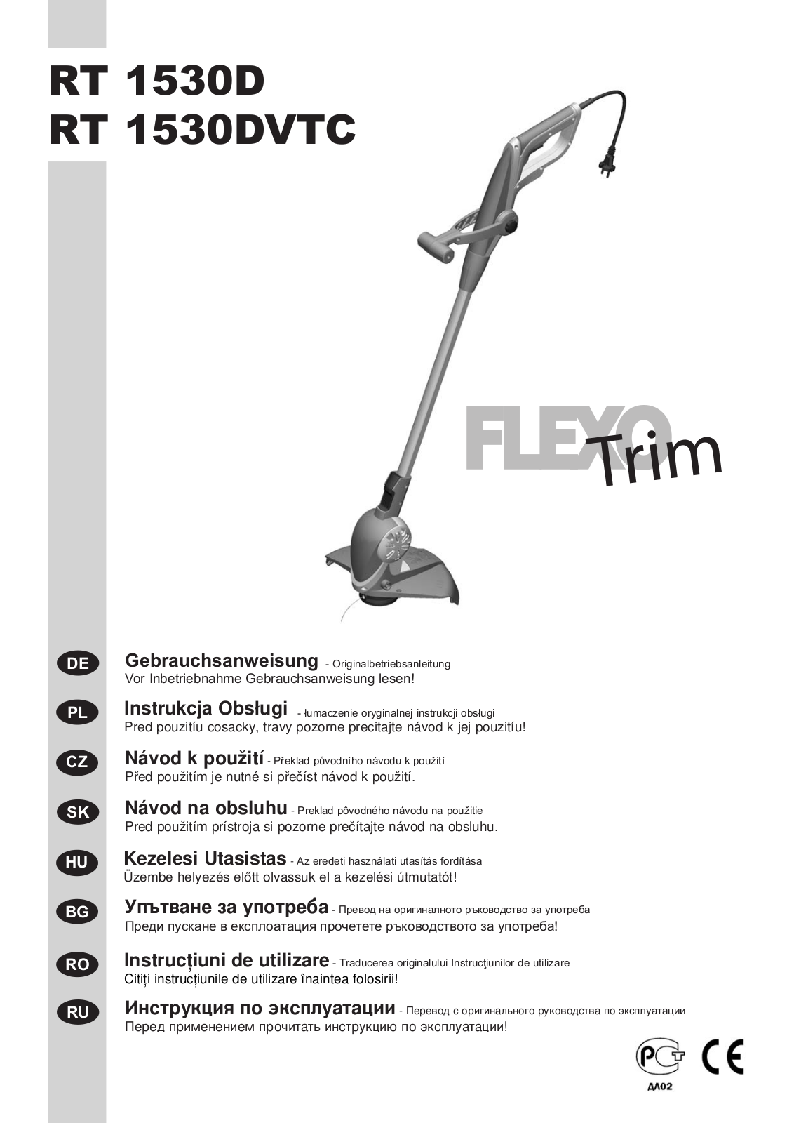 Flexo Trim RT 1530 D User Manual - ManualMachine.com