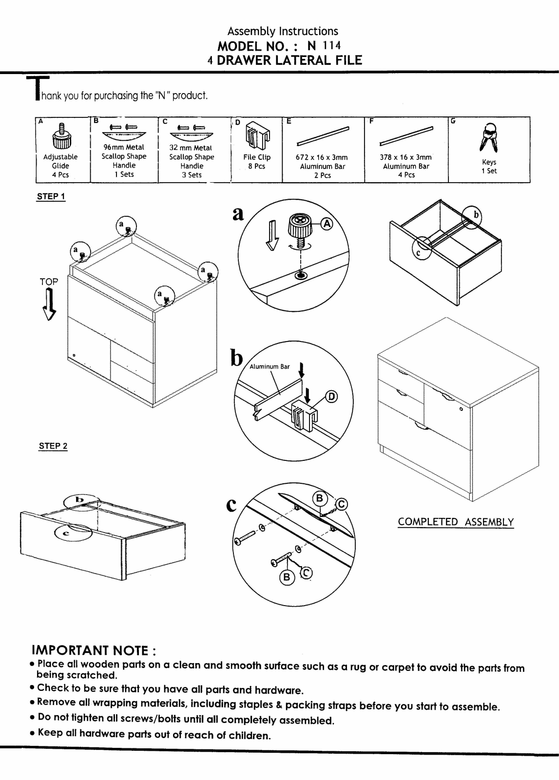 Boss N114M Assembly Guide