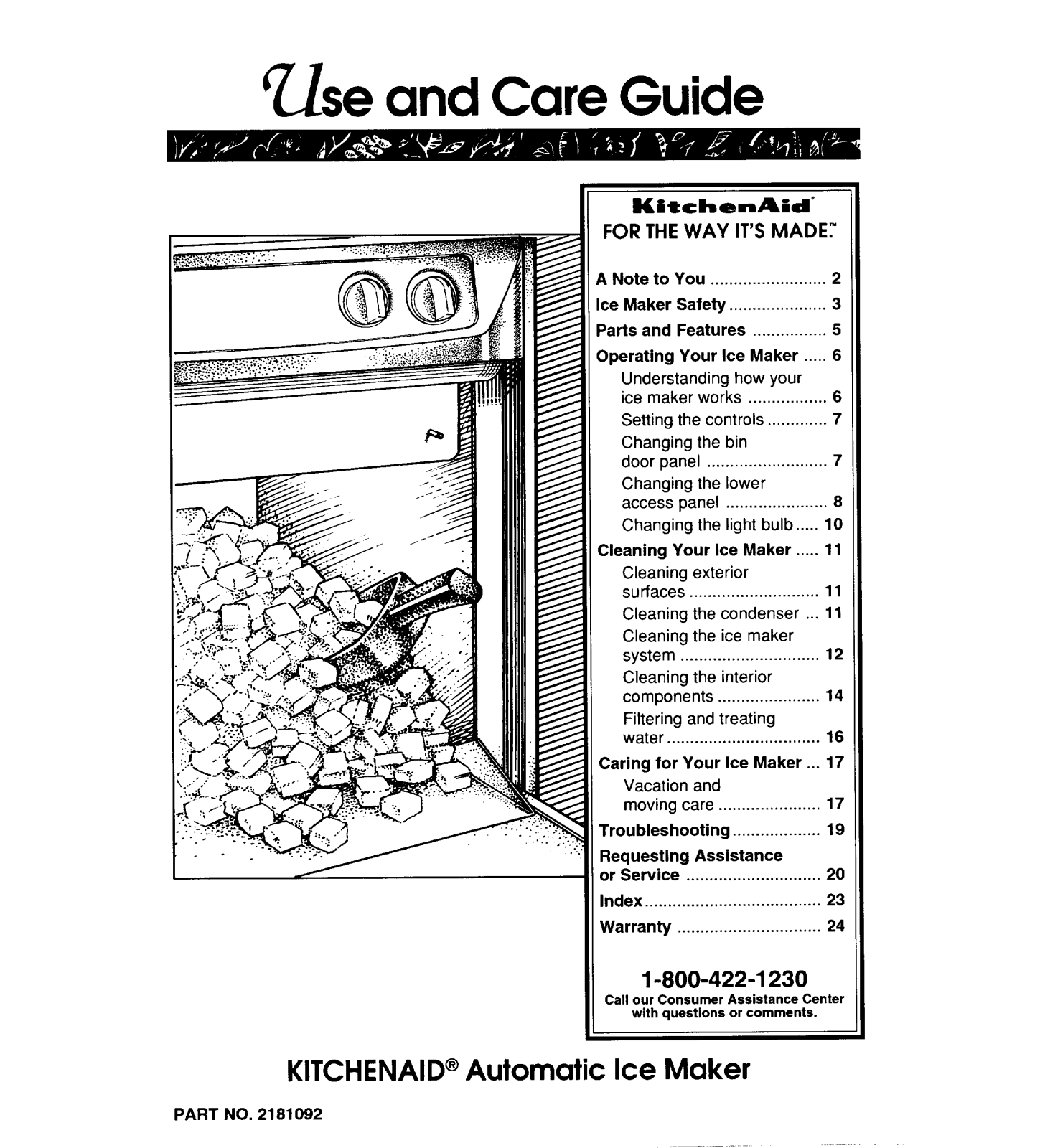 KitchenAid CLP-521 User Manual