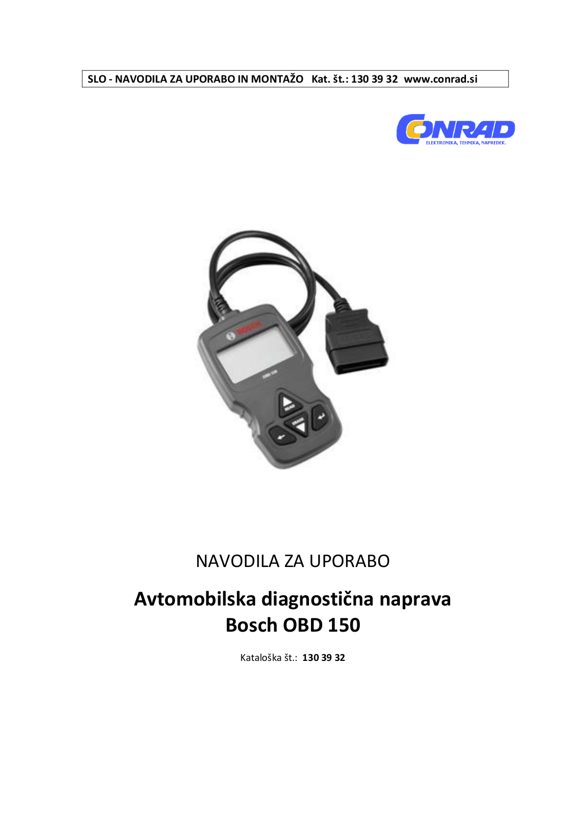 Bosch OBD 150 User guide