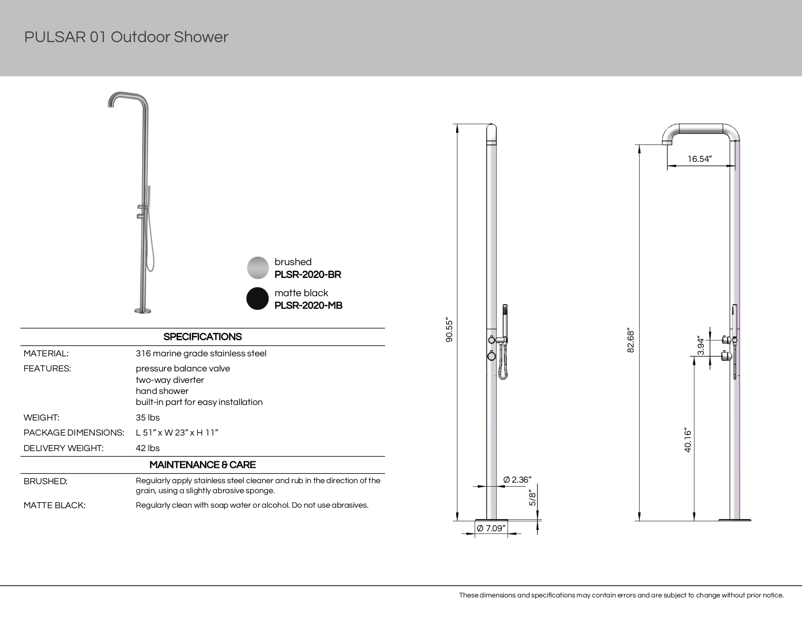 Pulsar XXP10000 Specifications - ManualMachine.com