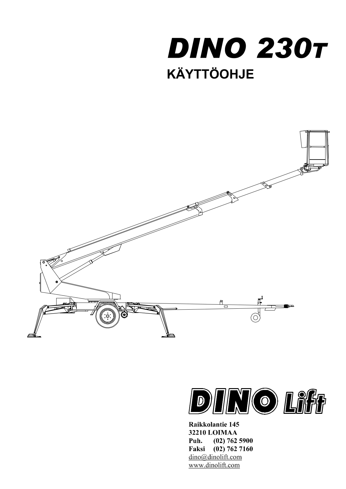 Dino Lift 230T Operator Manual