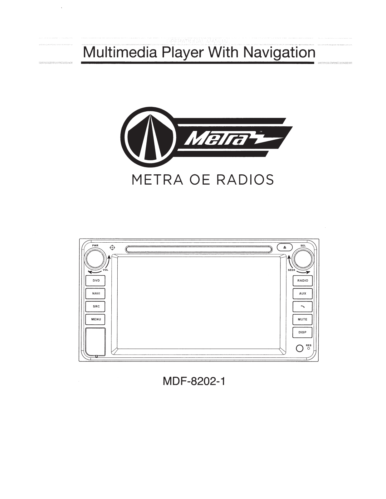 Metra Electronics MDF-8202-1 User Manual