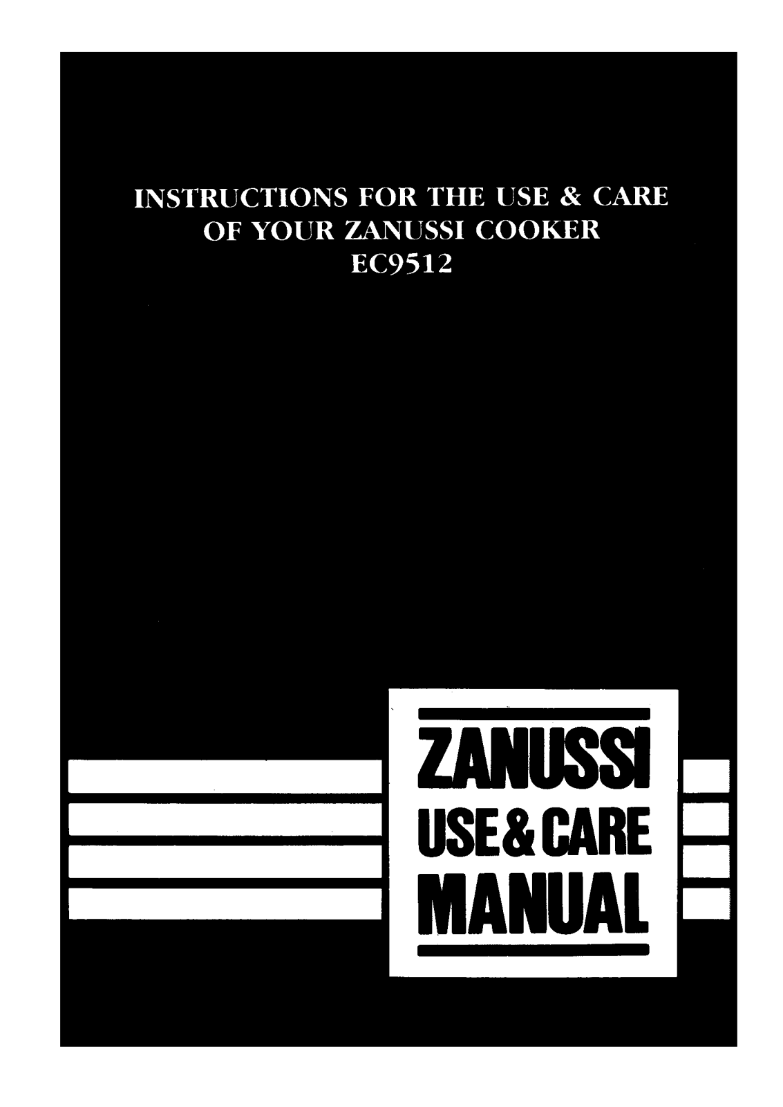 Zanussi EC9512 User Manual