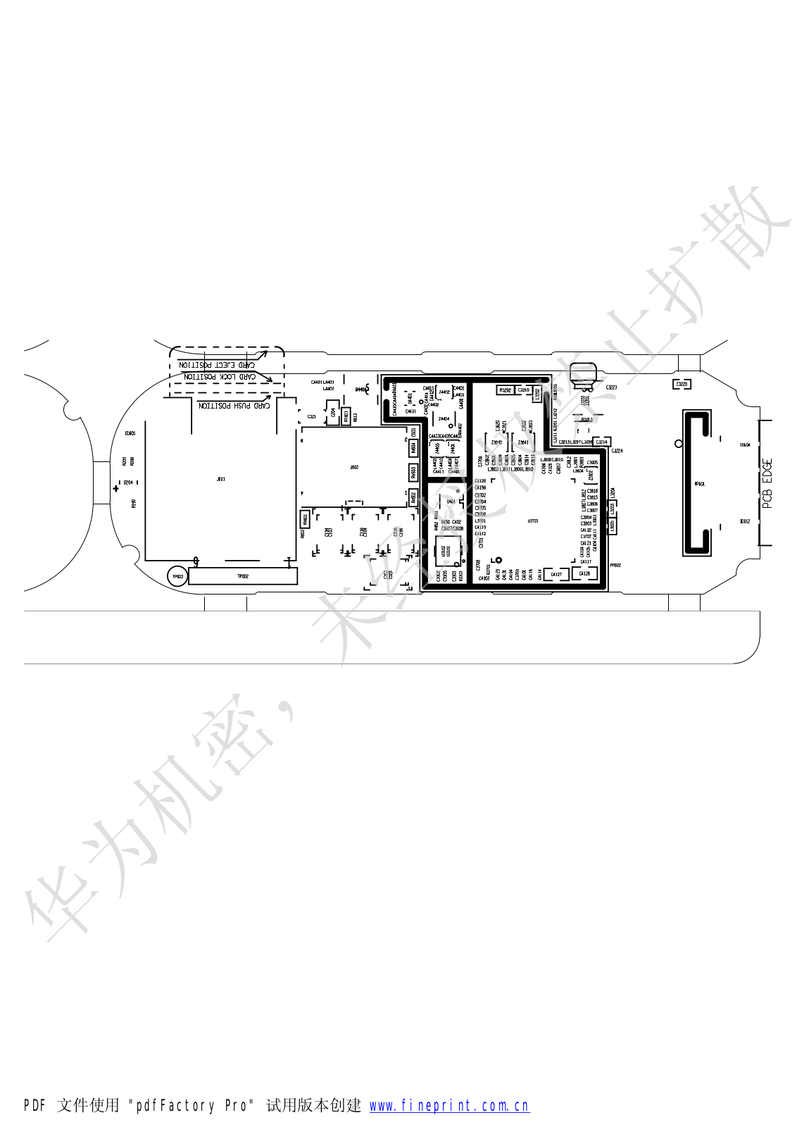 Huawei E1100u Schematics bottom