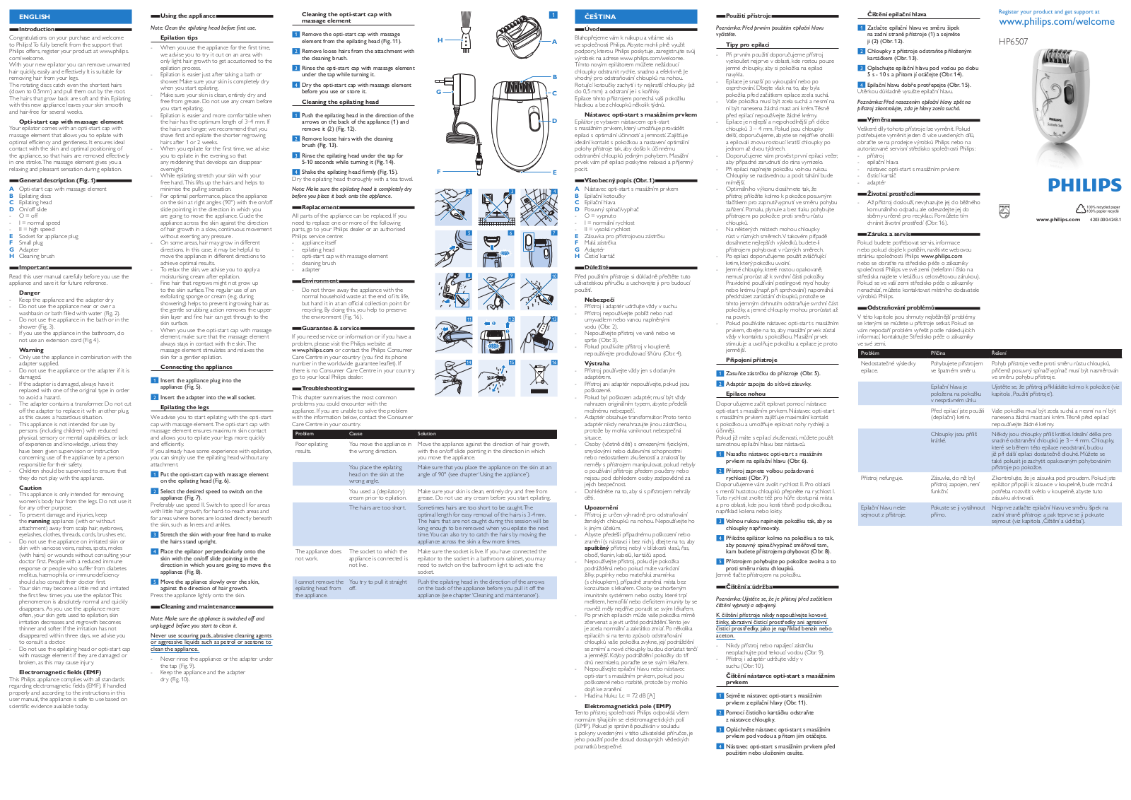 Philips HP6507-01 User Manual