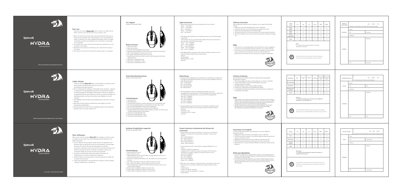 Redragon Hydra User Manual