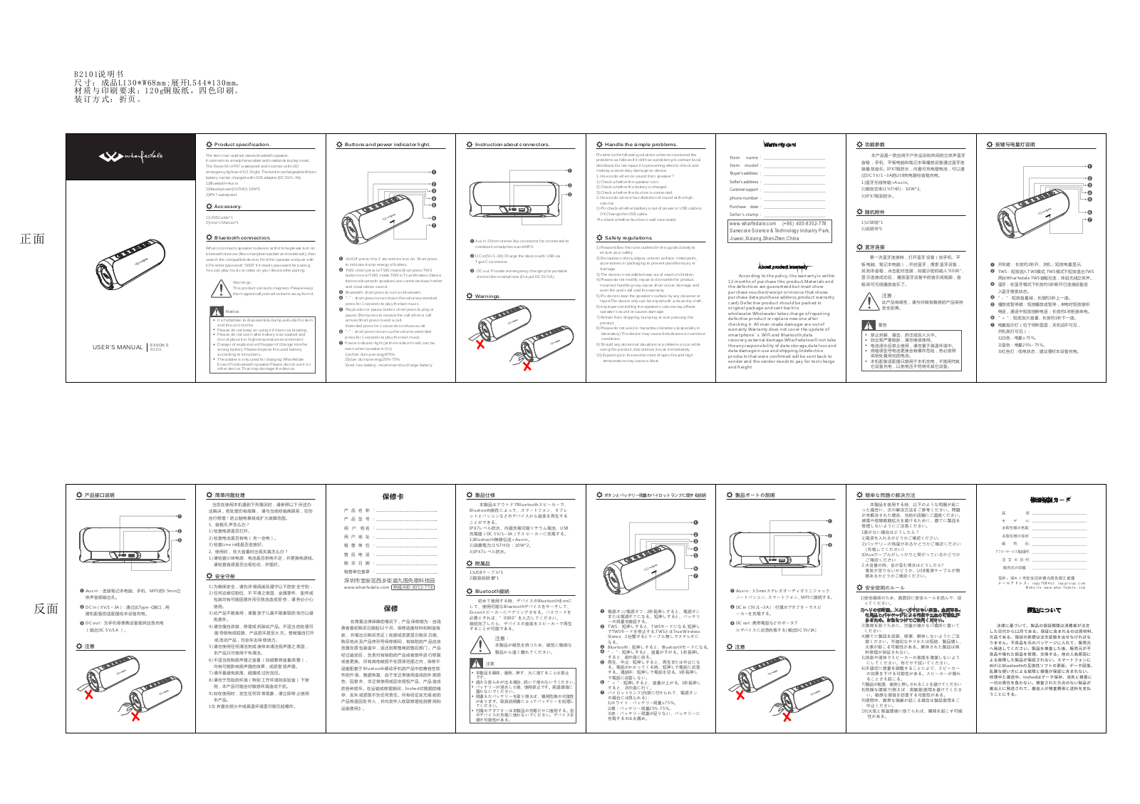 IAG Group B2101 User Manual