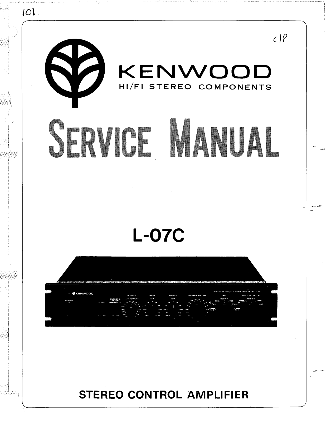 Kenwood L-07-C Service manual