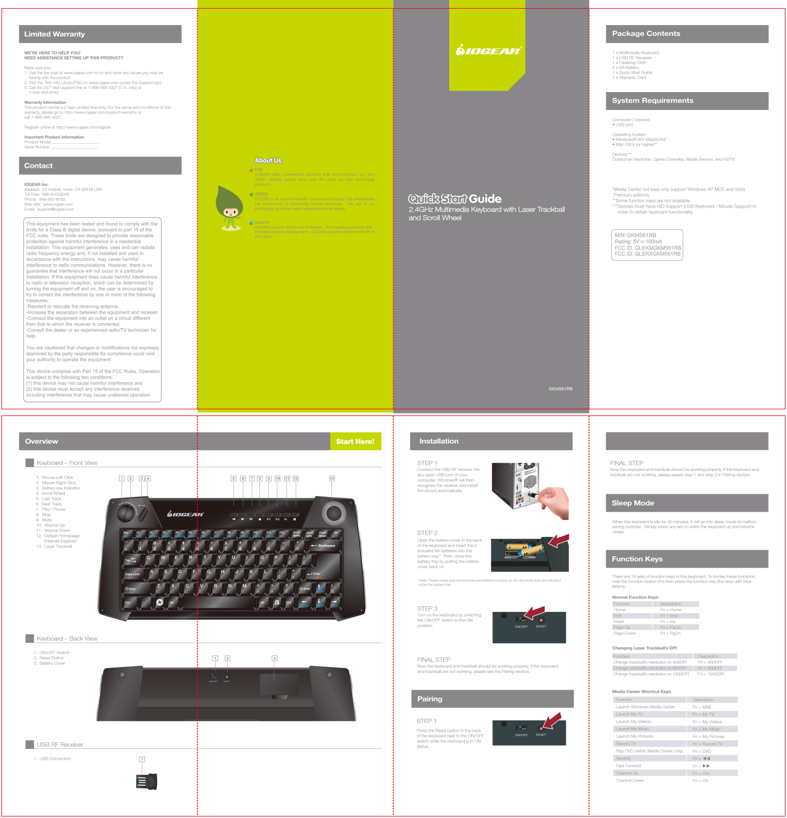 ATEN RXGKM561RB, KMGKM561RB User Manual