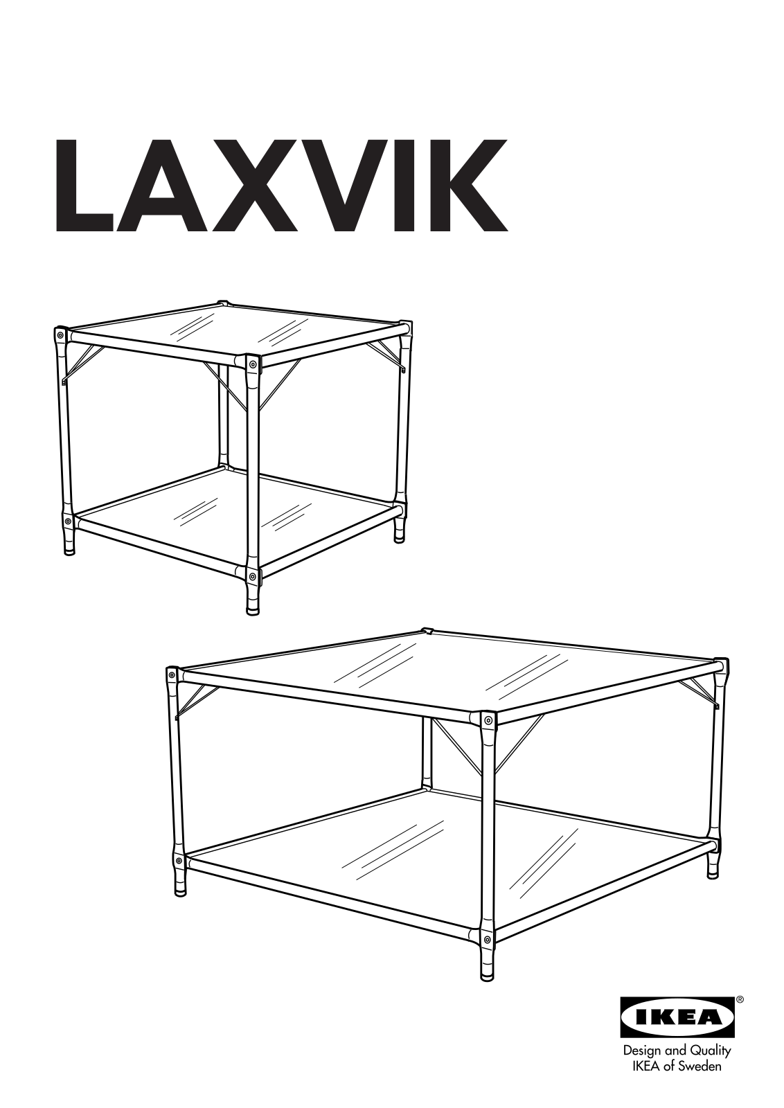 IKEA LAXSVIK COFFEE TBL User Manual
