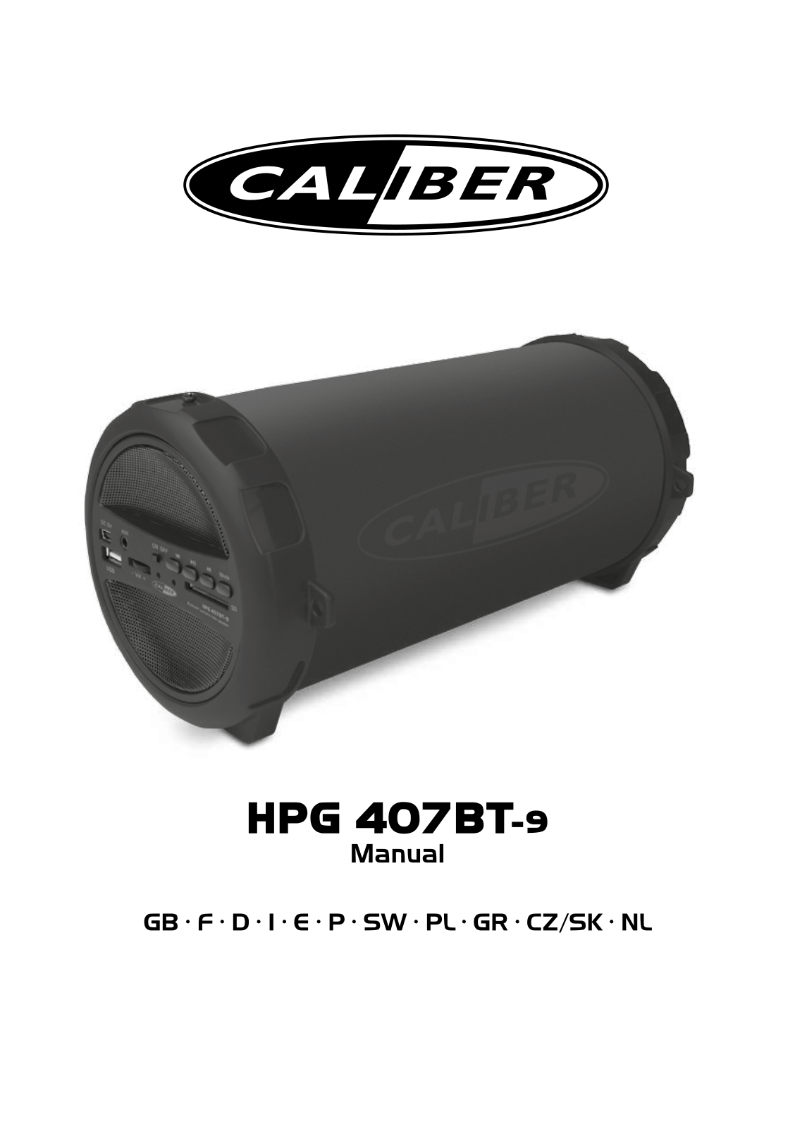 Caliber HPG 407BT-9 User Manual