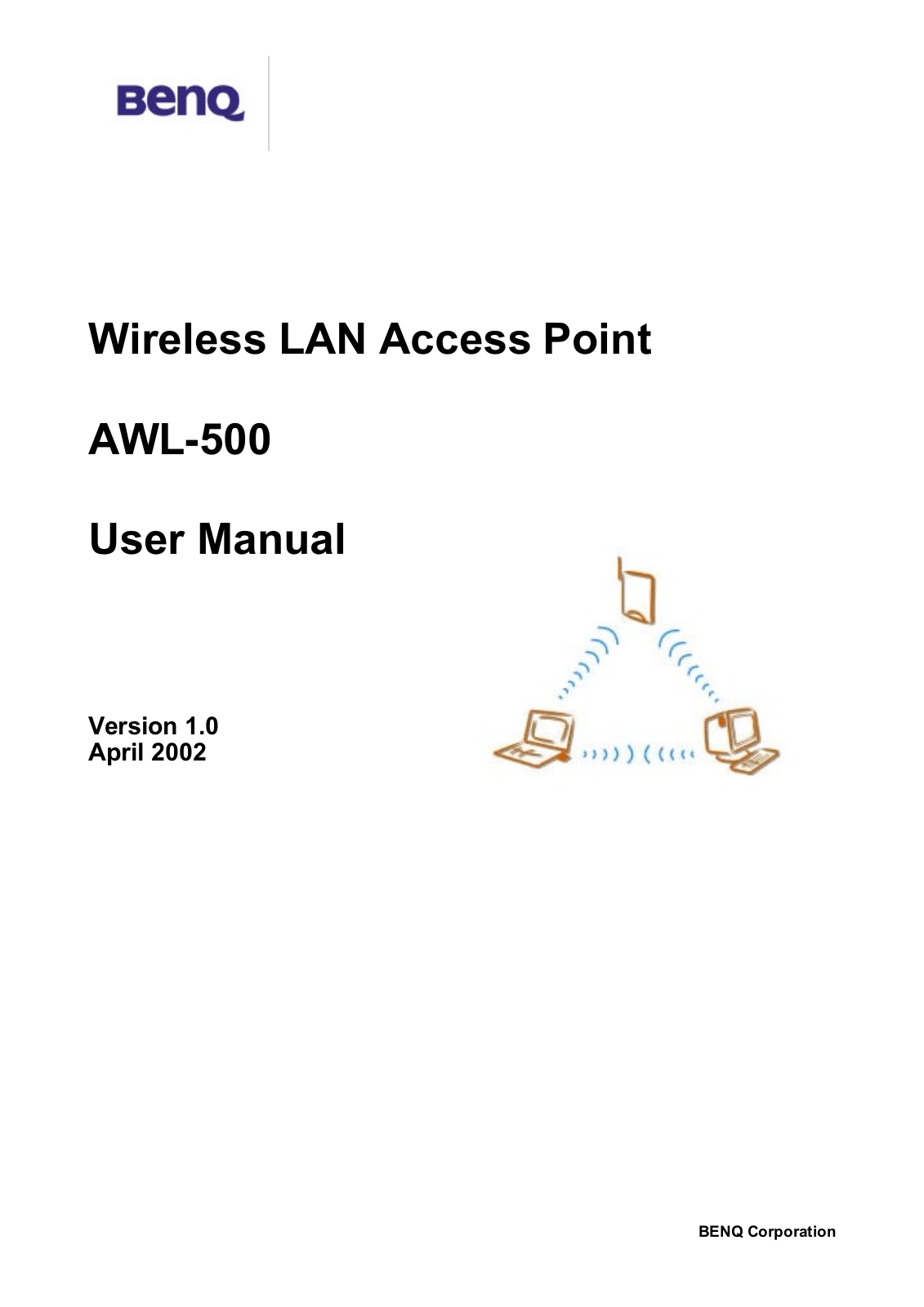 Benq AWL500 Users Manual