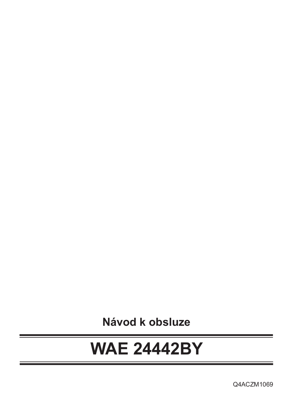 Bosch WAE 24442 BY User Manual