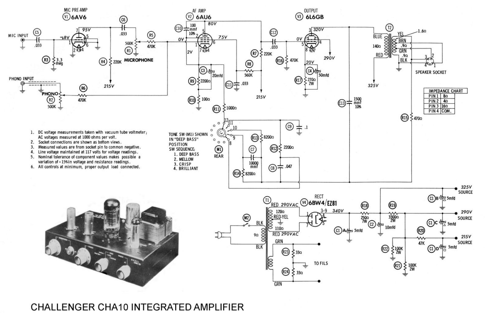 Challenger CHA-10 Schematic