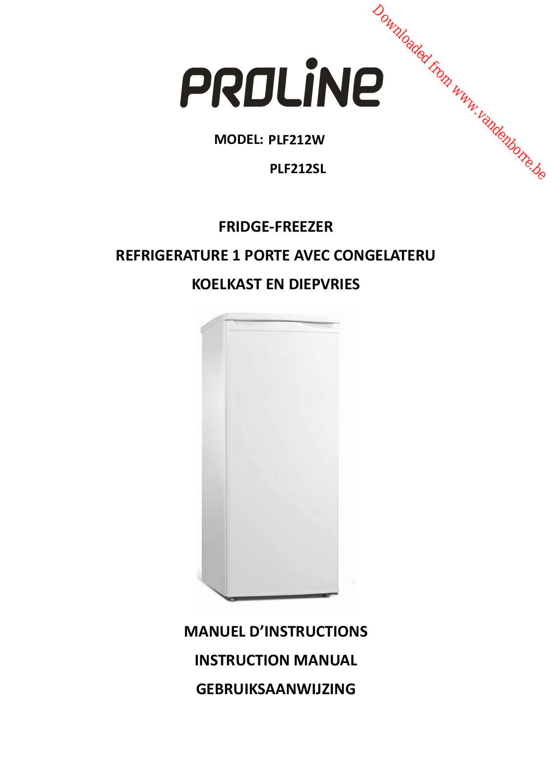 PROLINE PLF 212 SL User Manual