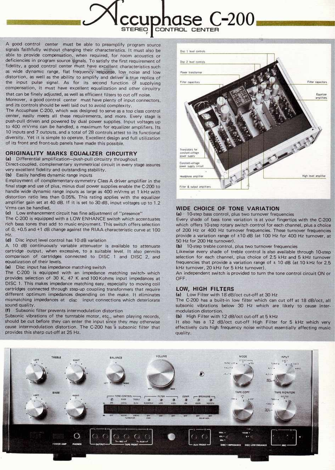 Accuphase C-200 Brochure