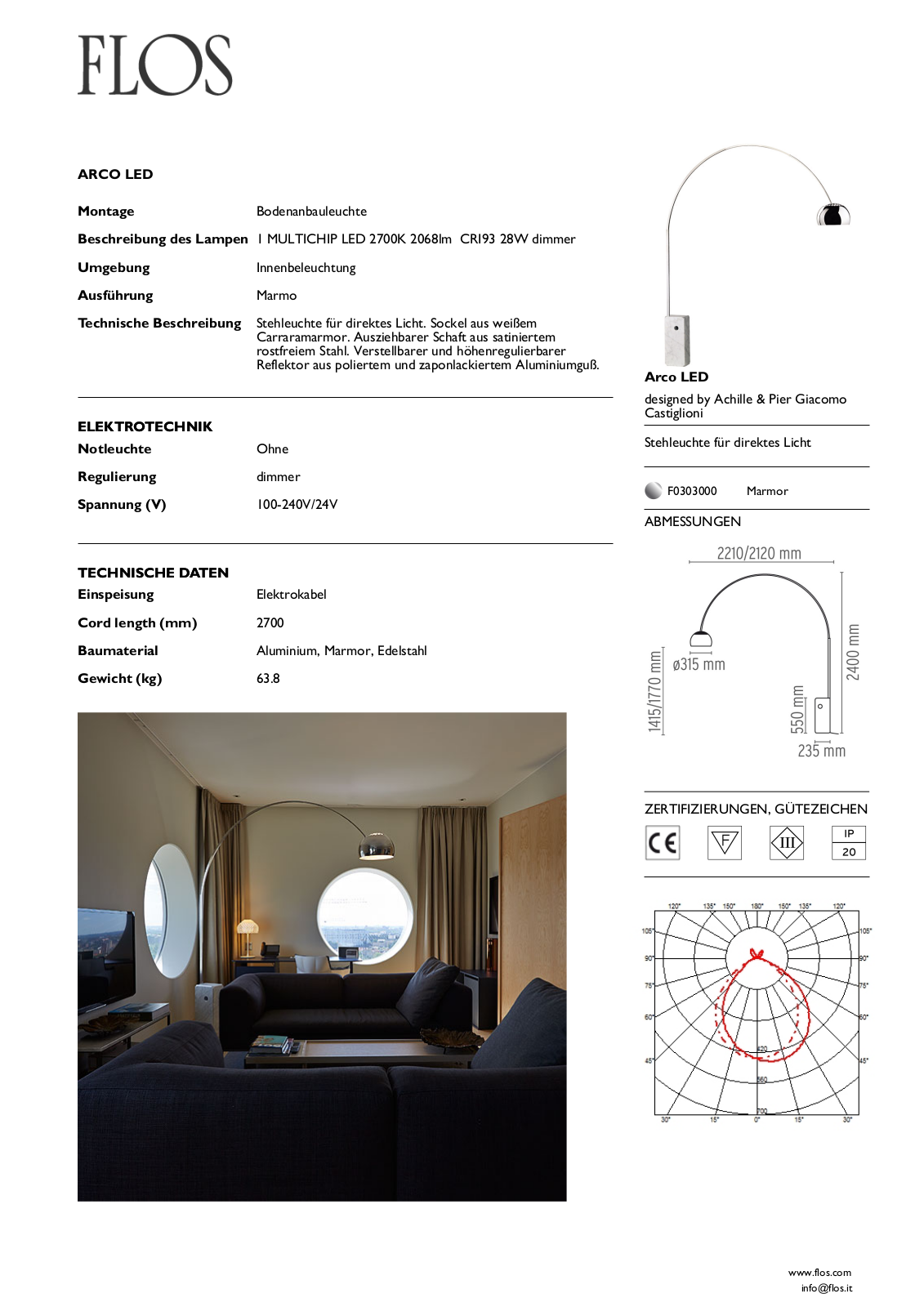 Flos F0303000 User Manual - ManualMachine.com