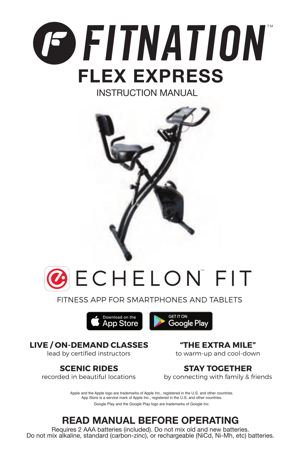 Echelon Fitnation User Manual