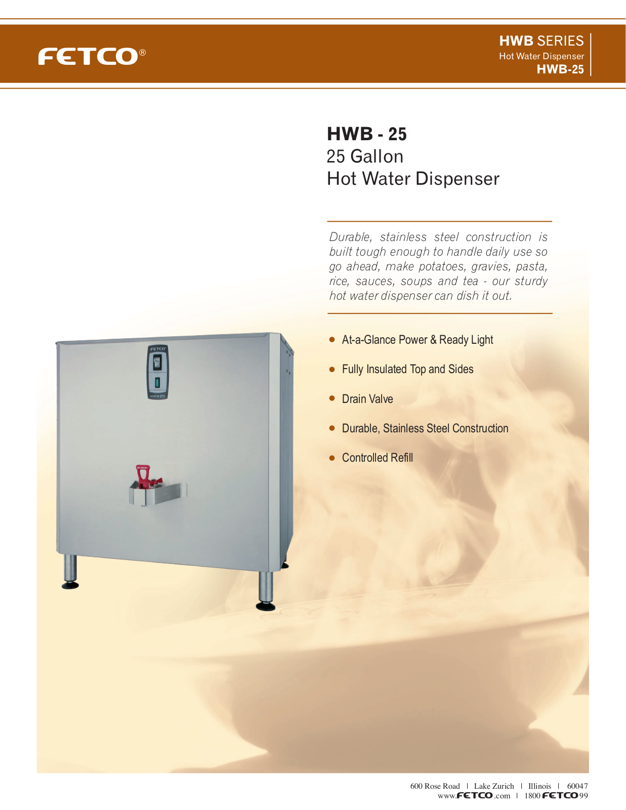 Fetco HWB-25 User Manual