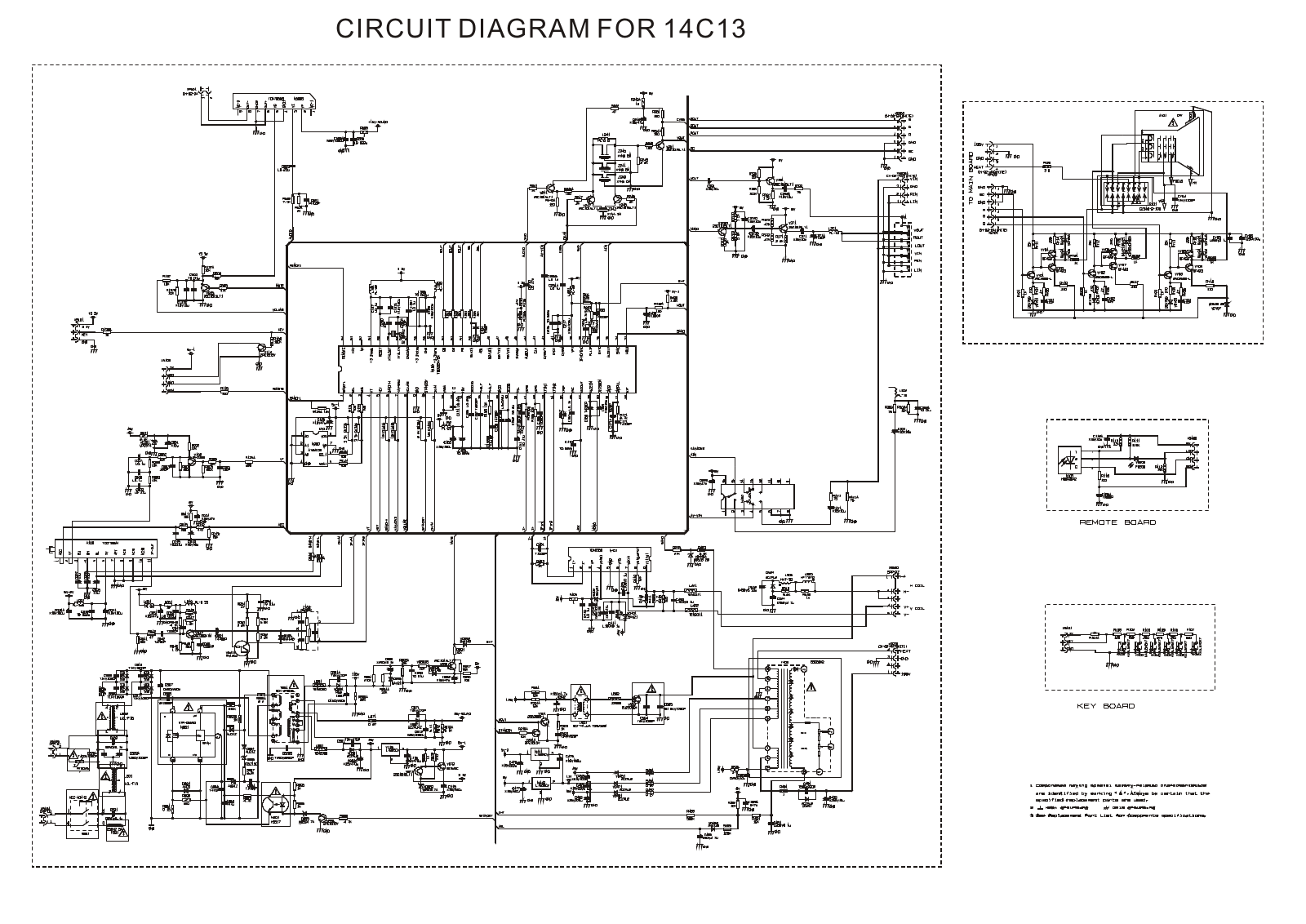 Rolsen C1425, C2121, C2190 Schematics