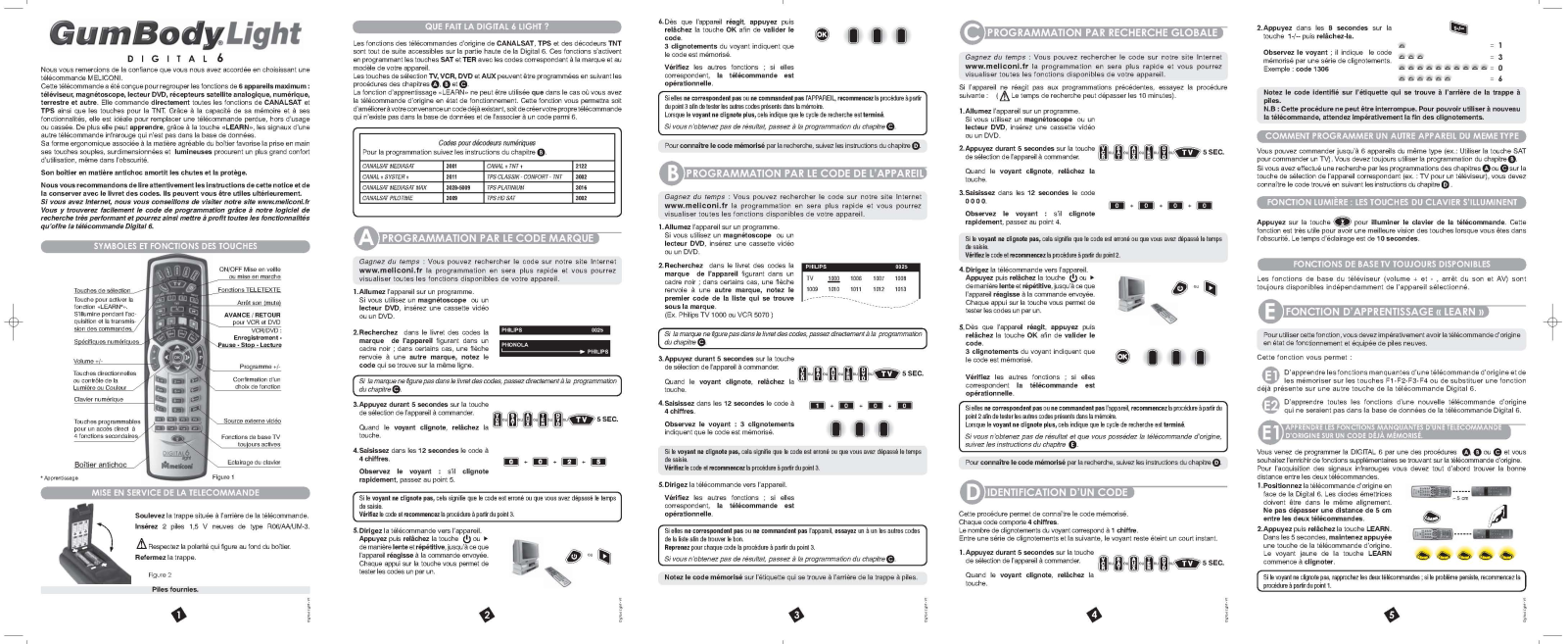 MELICONI GumBody Light ADSL TV 6 User Manual