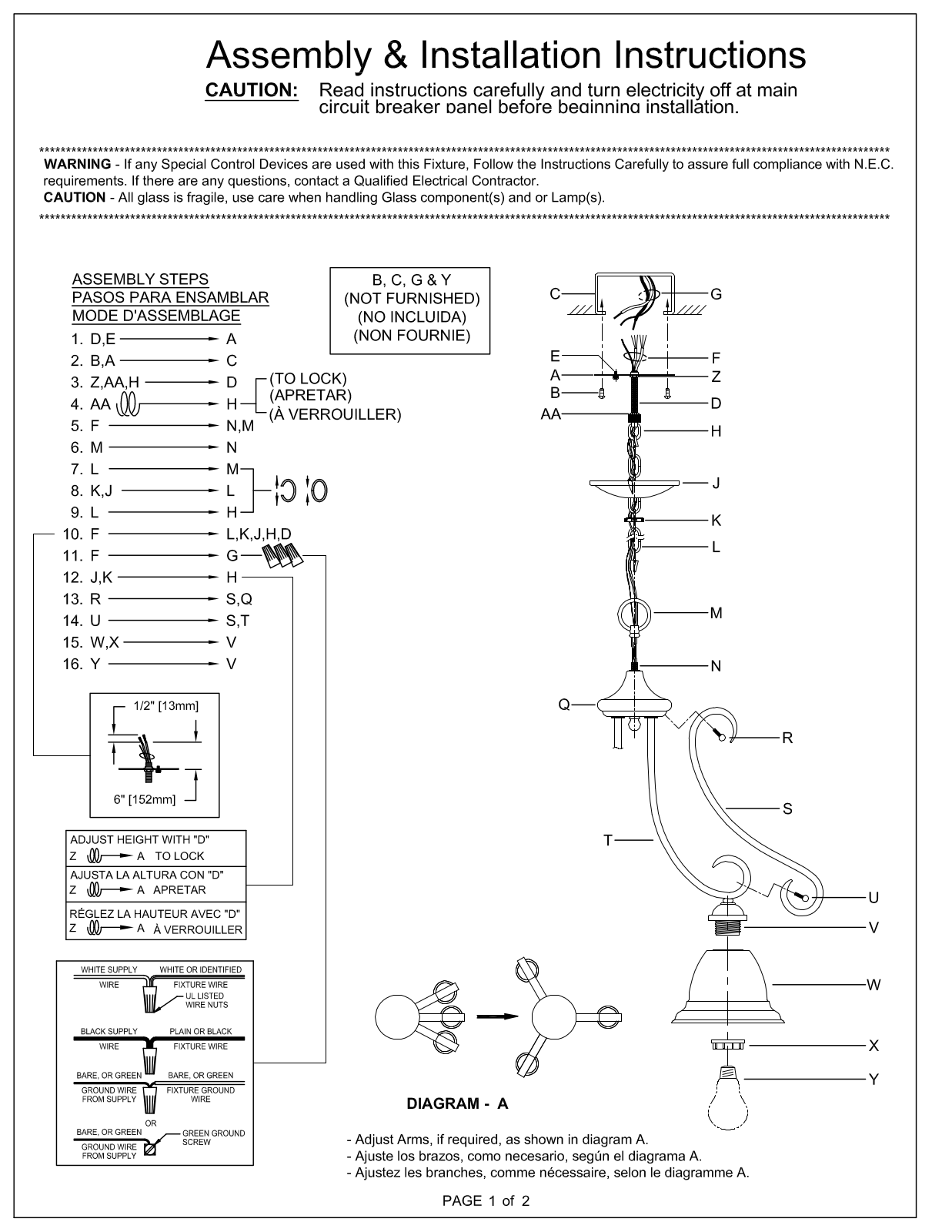 Fleur De Lis Living FDLL5821 Assembly & Installation Instructions - ManualMachine.com