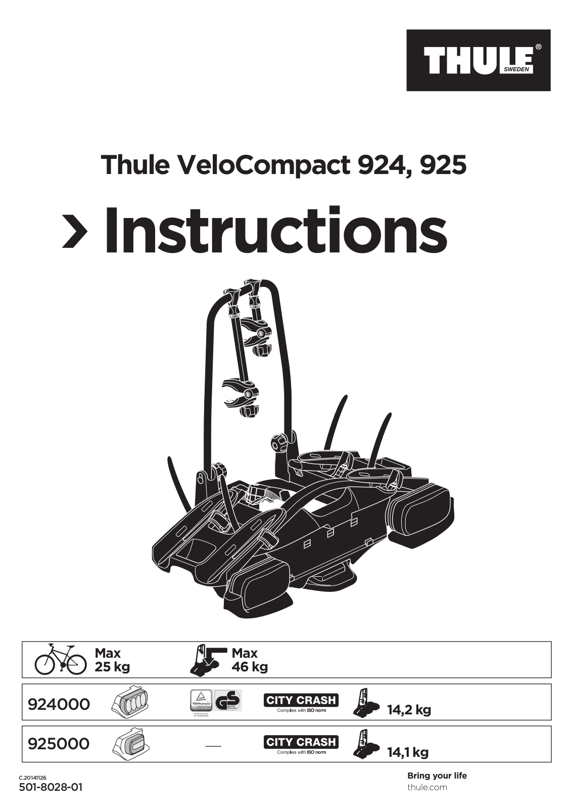 Thule 925 User Manual