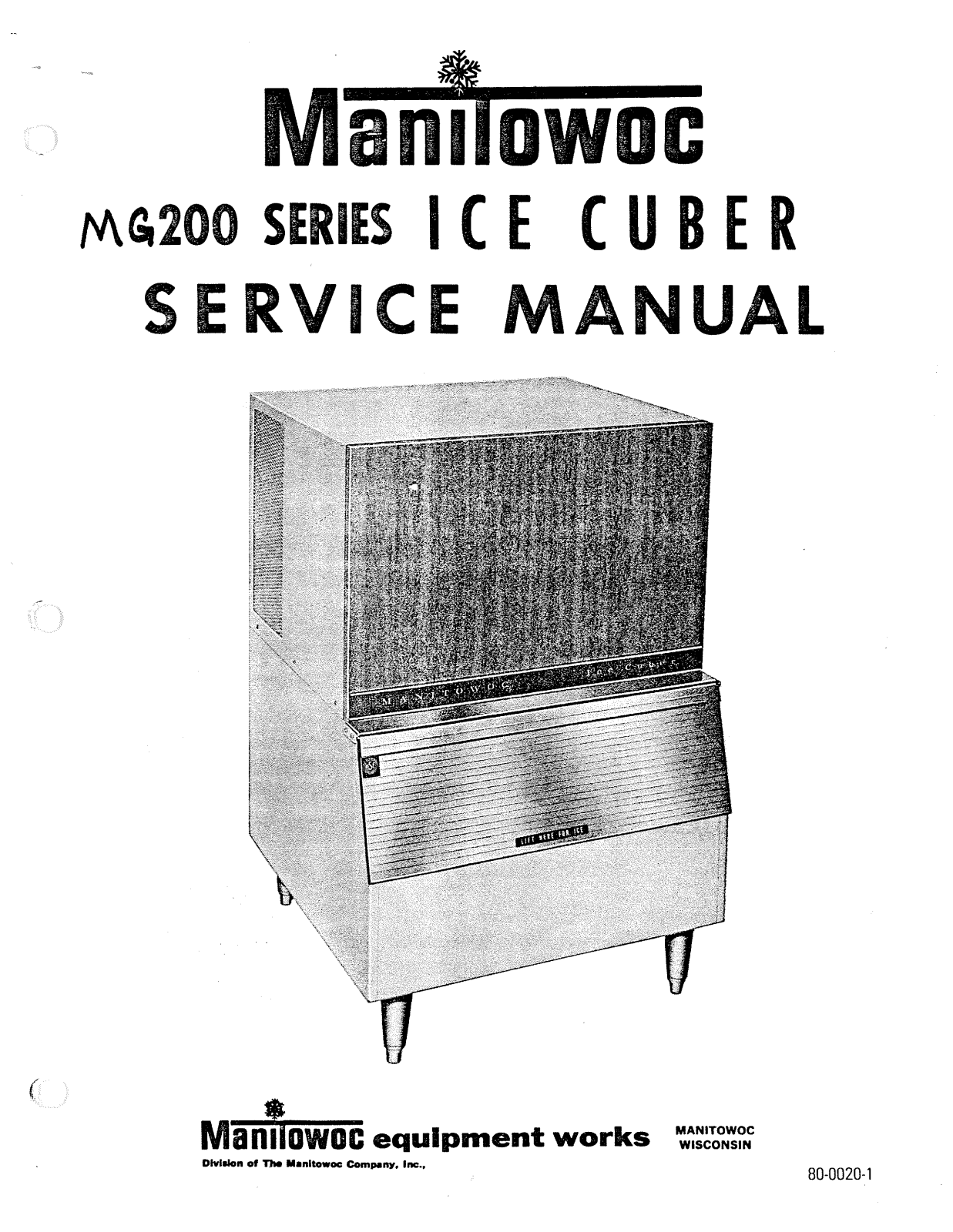 Manitowoc Ice MG200 Service Manual