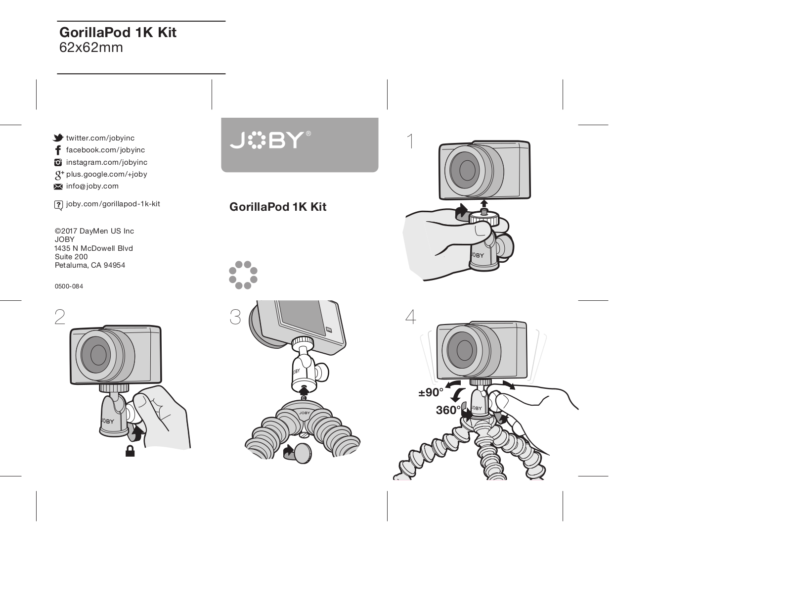 Joby JB01503 Users Manual