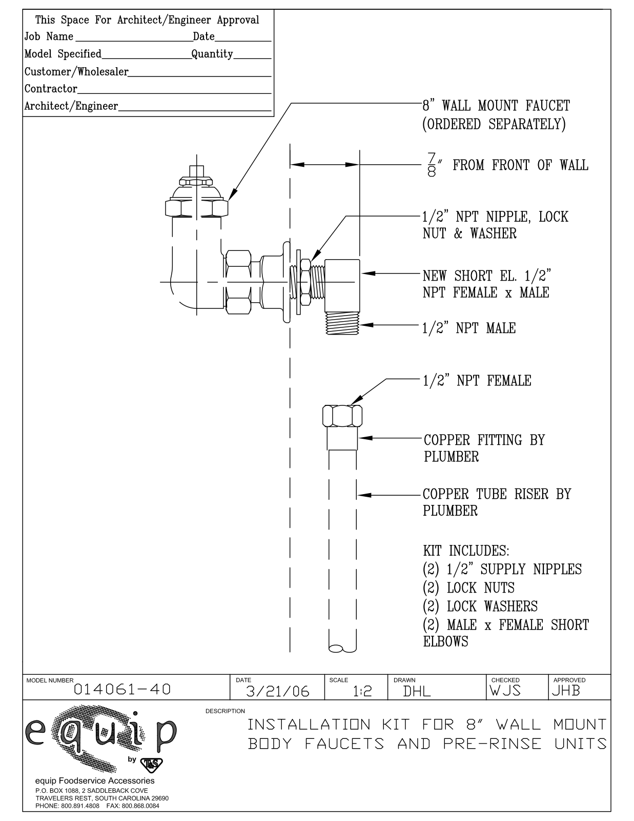 T&S Brass 014061-40 User Manual