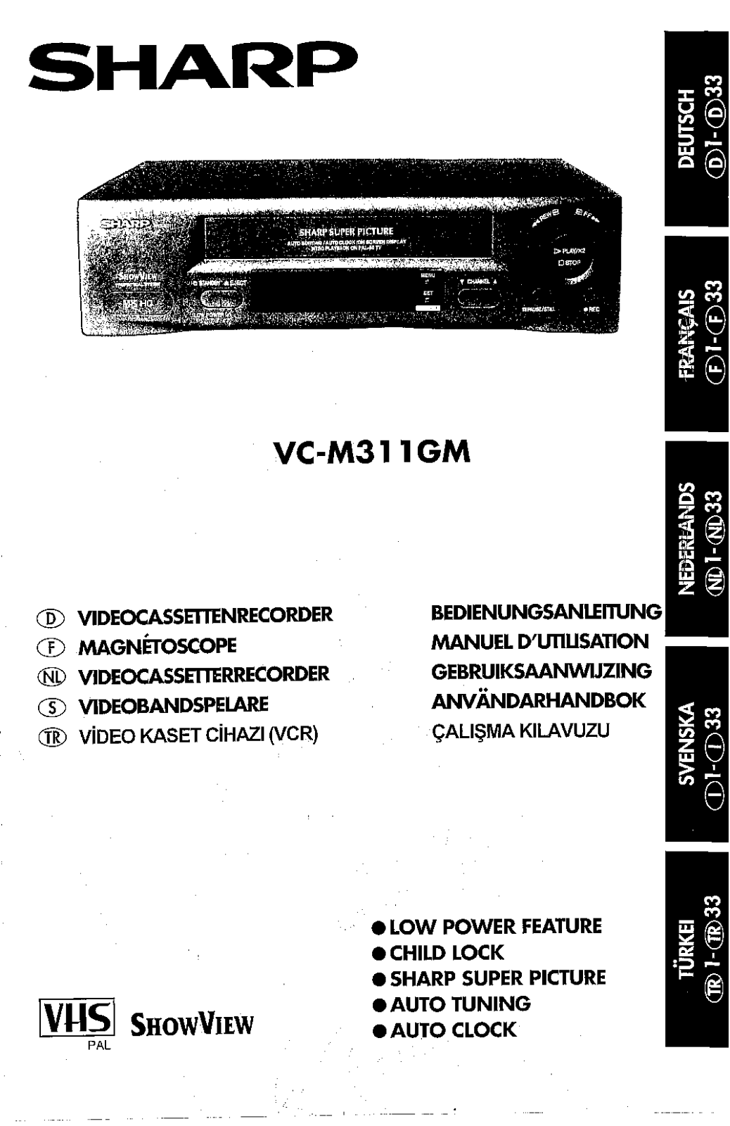 Sharp VC-M311GM User Manual