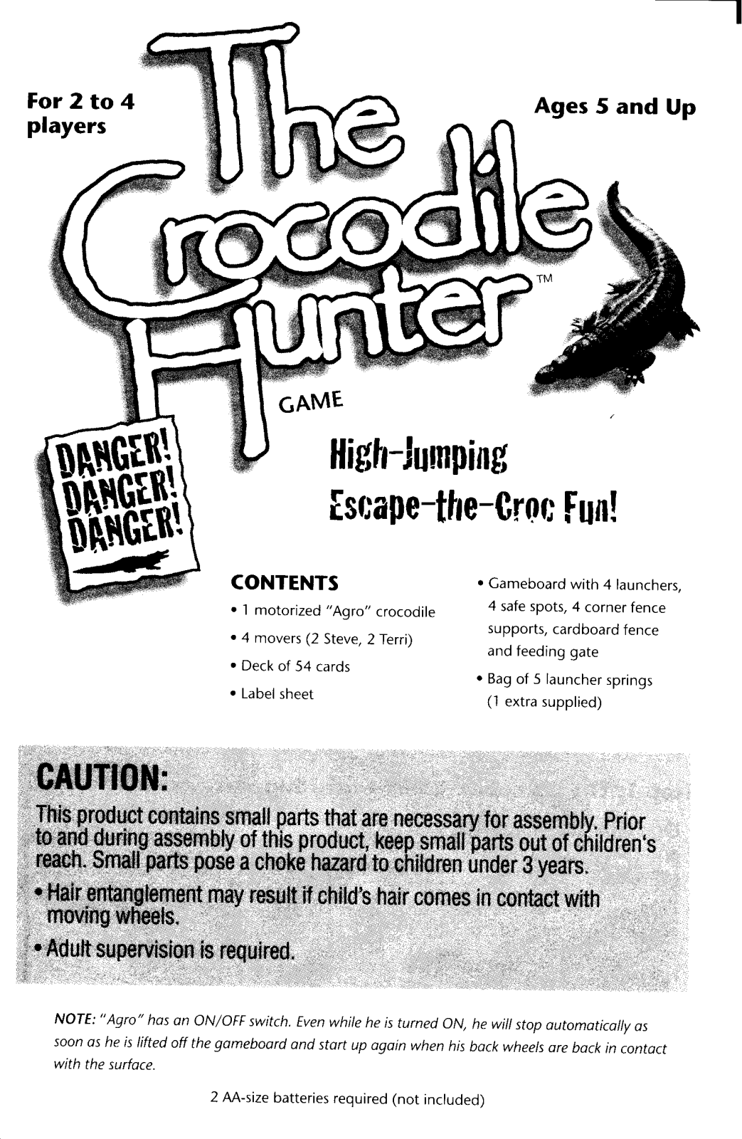 Hasbro CROCODILE HUNTER User Manual