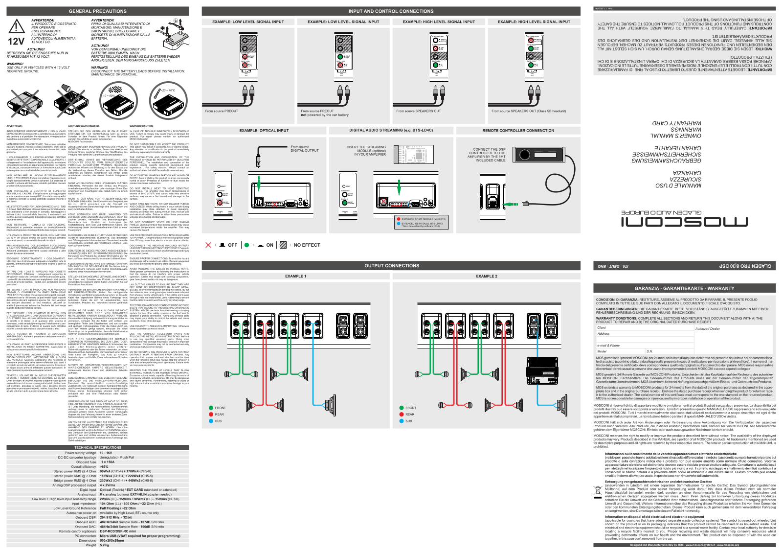Mosconi PRO830DSP User guide - ManualMachine.com