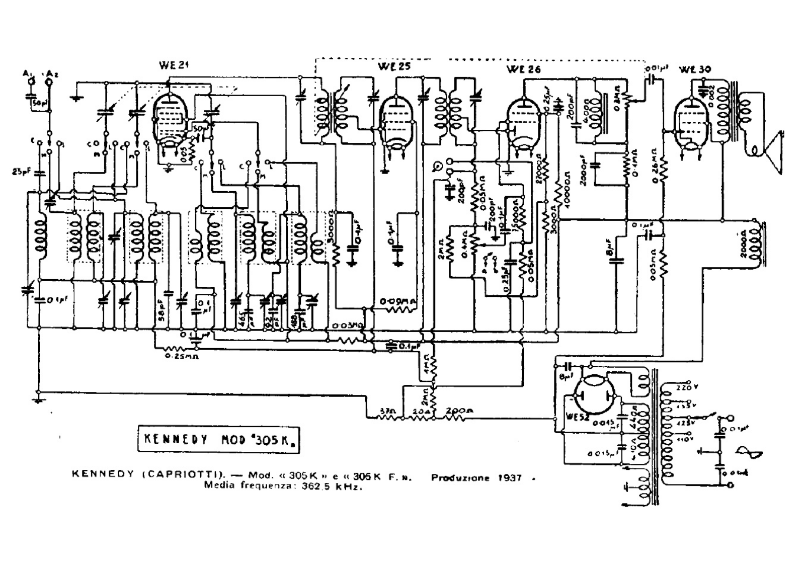 Kennedy 305k schematic